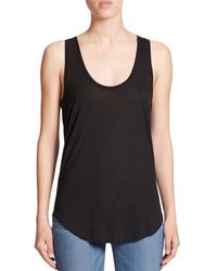PAIGE | Black Jessa Jersey Tank | Lyst
