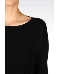 Armani Jeans | Black Dress In Viscose Blend | Lyst