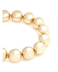 Kenneth Jay Lane | Metallic Oversized Sphere Bead Necklace | Lyst
