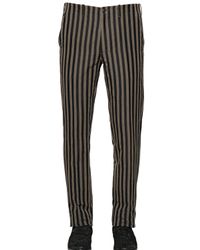 John Varvatos | Natural 19.5cm Striped Ramie & Cotton Pants for Men | Lyst