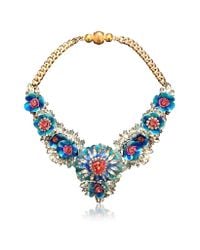 Shourouk | Multicolor Apolonia Flower Aqua Necklace | Lyst