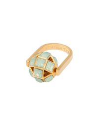 Trina Turk | Metallic Geo Ball Ring | Lyst