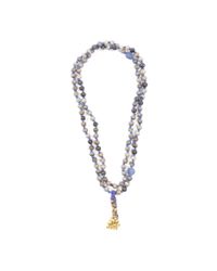 Perle By Lola | Blue Bell Charm Necklace | Lyst