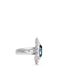 Kenneth Jay Lane | Blue Sapphire Crystal Ring | Lyst