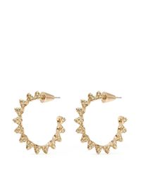 Eddie Borgo | Metallic Pavé Mini Cone Small Hoop Earrings | Lyst
