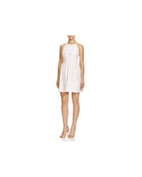 Aqua | White Shine Texture Dress | Lyst