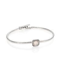 Ippolita | Metallic Stella Mother-Of-Pearl, Clear Quartz, Diamond & Sterling Silver Doublet Toglette Bracelet | Lyst