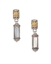 Konstantino | Metallic Ismene Mother-of-pearl, 18k Yellow Gold & Sterling Silver Gold Drop Earrings | Lyst