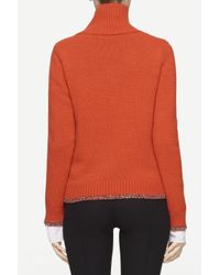 Rag & Bone Orange Sarah Turtleneck