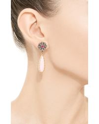 Arman Sarkisyan | Pink Opal and Tourmaline Flower Drop Earrings | Lyst