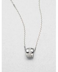 Georg Jensen | Metallic Diamond And 18K White Gold Necklace | Lyst