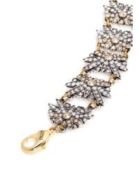 Lulu Frost | Metallic 'larkspur' Multi Floral Crystal Station Bracelet | Lyst