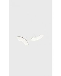 Erin Considine | White Silver Arc Stud Earrings | Lyst