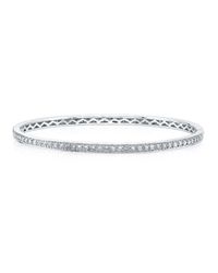 Anne Sisteron | Metallic 14kt White Gold Diamond Shine Bangle Bracelet | Lyst