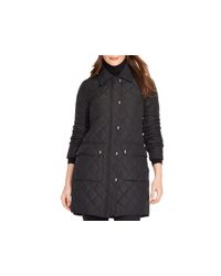 Pink Pony | Black Lauren Quilted Coat | Lyst