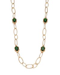 ABS By Allen Schwartz | Metallic Jewel Station Necklace | Lyst