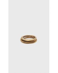 Wwake | Metallic Stack Ring Set | Lyst