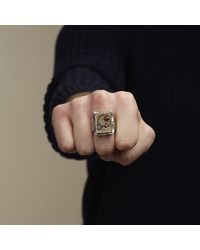 Lulu Frost - Brown G. Frost Love Thy Enemy Ring - Sterling Silver for Men - Lyst