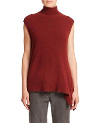 3.1 Phillip Lim | Red Sleeveless Mock-neck Pullover | Lyst