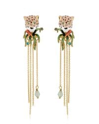 Les Nereides | Metallic Charmant Fèline Earrings | Lyst