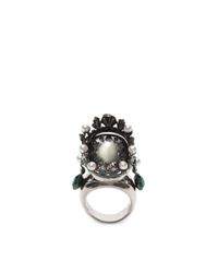 Alexander McQueen | Metallic Royal Skull Ring | Lyst