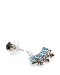 Joomi Lim | Blue 'modern Deco' Swarovski Crystal Earrings | Lyst