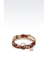 Emporio Armani | Brown Bracelet | Lyst