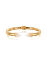 Vita Fede - Metallic Rose Gold Plated Mini Titan Stone Bracelet W/rose Quartz - Lyst