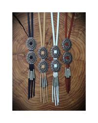 Native Rainbow | White Concho Lariat | Lyst