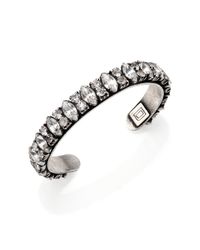 DANNIJO | White Alla Crystal Cuff Bracelet | Lyst
