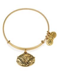 ALEX AND ANI | Gold Guardian Of Freedom Expandable Wire Bracelet | Lyst