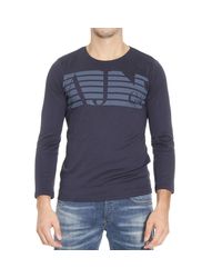 Armani Jeans | Blue T-shirt for Men | Lyst