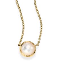 Ippolita | Metallic Lollipop Mother-of-pearl & 18k Yellow Gold Mini Pendant Necklace | Lyst