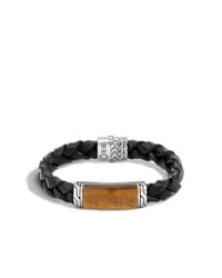 John Hardy | Black Classic Chain Rectangular Station Bracelet for Men | Lyst