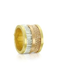 Michael Kors | Multicolor Multi-stone Barrel Ring | Lyst