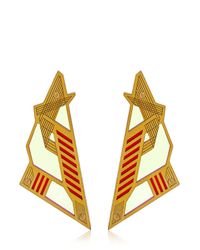 Sarah Angold Studio | Metallic Mirantor Earrings | Lyst
