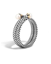 John Hardy | Metallic Dot Double Coil Bracelet | Lyst