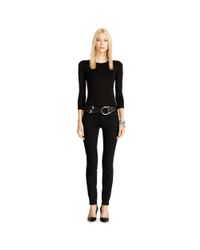 Ralph Lauren Black Label | Black Audrey Cotton Crewneck | Lyst