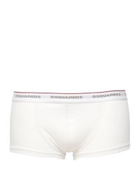 DSquared² | White Logo Cotton Jersey Shaping Boxer Briefs for Men | Lyst
