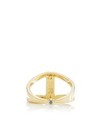 Noor Fares | Metallic Gold Geometry 101 Rhombus Pinkie Ring | Lyst
