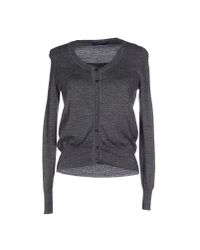 Blue Les Copains Gray Twin Set