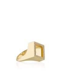 Noor Fares | Metallic Terra Seal Ring | Lyst