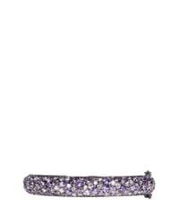 CZ by Kenneth Jay Lane | Metallic Mix Cubic Zirconia Bangle | Lyst