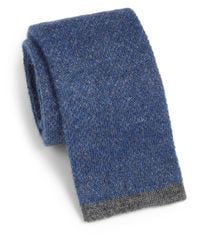 Saks Fifth Avenue | Blue Cashmere Knit Tie for Men | Lyst