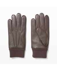 Club Monaco | Brown Rib Cuff Glove for Men | Lyst