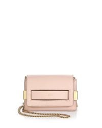 Chloé | Pink Elle Mini Chain Clutch | Lyst