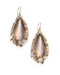 Alexis Bittar | Metallic Imperial Lucite & Crystal Lace Teardrop Earrings | Lyst