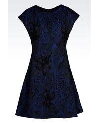 Emporio Armani | Blue Short Dress | Lyst