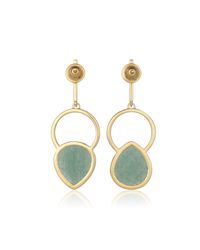 Monica Vinader | Green Diva Kiss Cocktail Earrings | Lyst