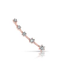 Anne Sisteron - Pink 14kt Rose Gold Diamond Organic Ear Cuff - Lyst